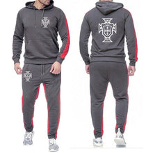 Load image into Gallery viewer, 2022 New Footballer Portugal Print Men's Solid Hoodie Suits Trend