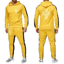 Load image into Gallery viewer, 2022 New Footballer Portugal Print Men's Solid Hoodie Suits Trend