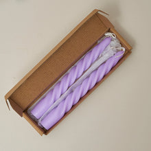 Load image into Gallery viewer, 2pc Spiral Candles Scented Candle Decorative Candles Taper Candles