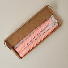 Load image into Gallery viewer, 2pc Spiral Candles Scented Candle Decorative Candles Taper Candles