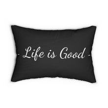 Load image into Gallery viewer, Decorative Throw Pillow - Double Sided / Life is Good Print - Beige