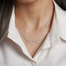 Load image into Gallery viewer, Mother Necklace With Birth Flower, Birth Flower Necklace, Mom Jewelry