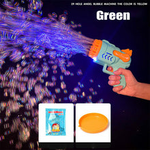 Load image into Gallery viewer, Bubble Gun Rocket 69 Holes Soap Bubbles Machine Gun Shape Automatic