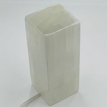 Load image into Gallery viewer, Rectangular Selenite Crystal Lamp Prime
