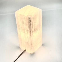 Load image into Gallery viewer, Rectangular Selenite Crystal Lamp Prime