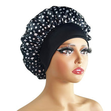 Load image into Gallery viewer, New Satin Bonnet Silk Night Sleeping Cap For Women Curly Braid Hair