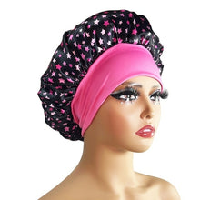 Load image into Gallery viewer, New Satin Bonnet Silk Night Sleeping Cap For Women Curly Braid Hair