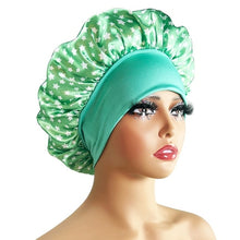 Load image into Gallery viewer, New Satin Bonnet Silk Night Sleeping Cap For Women Curly Braid Hair