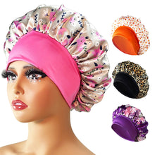 Load image into Gallery viewer, New Satin Bonnet Silk Night Sleeping Cap For Women Curly Braid Hair