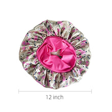 Load image into Gallery viewer, New Satin Bonnet Silk Night Sleeping Cap For Women Curly Braid Hair