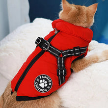 Load image into Gallery viewer, Winter Dog Jacket Dog Jumper Outfit with Chest Strap Warm Dog Clothes