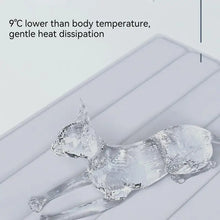 Load image into Gallery viewer, 1pc Puppy Grey Ice Silk Cooling Pad Summer Cool Breathable Cooling
