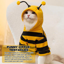 Load image into Gallery viewer, Cat Bee Costume soft Cat Holiday Cosplay Warm Clothes Pet Bee