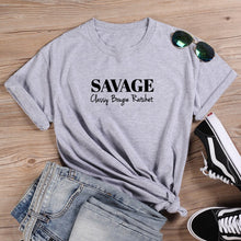 Load image into Gallery viewer, Savage Classy Bougie Ratchet Women Short Sleeve Tshirts Cotton Women