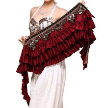 Load image into Gallery viewer, Tribal Bellydance Clothes Gypsy Costume Accessories Fringe Wrap Retro