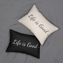 Load image into Gallery viewer, Decorative Throw Pillow - Double Sided / Life is Good Print - Beige