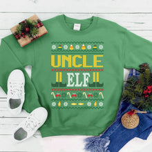 Load image into Gallery viewer, Uncle ELF Christmas Sweatshirt