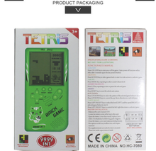 Load image into Gallery viewer, Retro Childhood Tetris Handheld Game Player Yellow