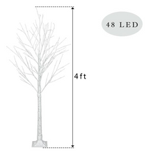 Load image into Gallery viewer, 4FT Snowflake Christmas Tree with 48 LED Lamp