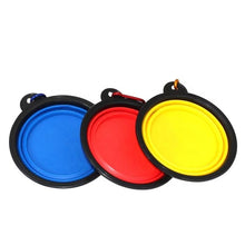 Load image into Gallery viewer, COLLAPSIBLE SILICONE TRAVEL PET BOWL