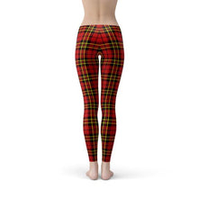 Load image into Gallery viewer, Womens Red Plaid Tartan Leggings