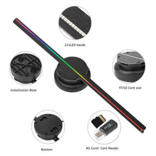 Load image into Gallery viewer, Halloween Ghost Projection 3D Hologram Fan