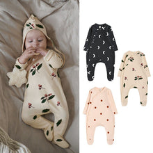 Load image into Gallery viewer, 0-24m Newborn Kid Baby Boy Girl Winter Clothes Print Pajama Romper