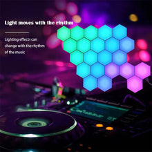 Load image into Gallery viewer, 1 20 PCS 5V USB APP LED Hexagonal Night Light For Indoor Home DIY