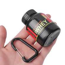Load image into Gallery viewer, 100ML Portable Protein Container Powder Bottle with Whey Keychain