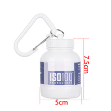 Load image into Gallery viewer, 100ML Portable Protein Container Powder Bottle with Whey Keychain