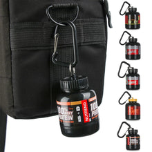 Load image into Gallery viewer, 100ML Portable Protein Container Powder Bottle with Whey Keychain