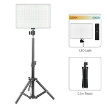 Load image into Gallery viewer, 10inch LED Video Light Ring Panel 3200K 6000K Photography Lighting