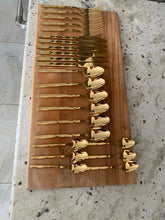 Load image into Gallery viewer, 24-Piece Stainless Steel Satin Finish Cutlery Set Rose Gold Collection