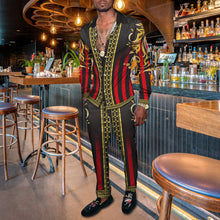 Load image into Gallery viewer, 2022 Spring Men's Single Breasted Shirt Retro 3D Print Matching Pants