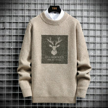 Load image into Gallery viewer, 2022 Spring Vintage Sweaters Oversized Mens Knitted Sweater Men deer