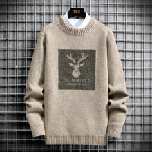 Load image into Gallery viewer, 2022 Spring Vintage Sweaters Oversized Mens Knitted Sweater Men deer