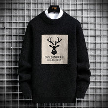 Load image into Gallery viewer, 2022 Spring Vintage Sweaters Oversized Mens Knitted Sweater Men deer