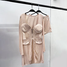 Load image into Gallery viewer, 2022 Summer Women Tracksuit Two Piece Set Sheer Mesh Shirt Coat +