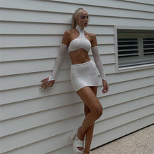 Load image into Gallery viewer, 2022 Women Set Sexy Two Piece Set Women Summer Off Shoulder Halter