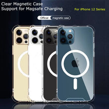 Load image into Gallery viewer, 2022Clear Magsafe Magnetic Case For iPhone 13 11 Pro Max 12 Mini