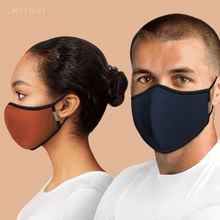 Load image into Gallery viewer, WITH U Washable Reusable Face Masks - 3-Layer with Adjustable Ear
