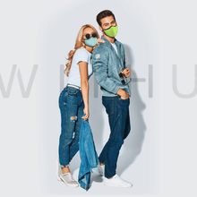 Load image into Gallery viewer, WITH U Washable Reusable Face Masks - 3-Layer with Adjustable Ear