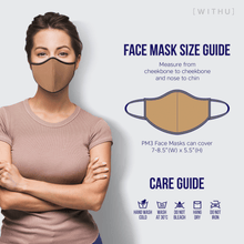 Load image into Gallery viewer, WITH U Washable Reusable Face Masks - 3-Layer with Adjustable Ear