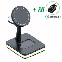 Load image into Gallery viewer, 30W 3 In 1 Magnetic Wireless Charger Stand Dock For iPhone 13 12 Pro