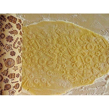 Load image into Gallery viewer, 35*5cm Christmas Embossing Rolling Pin Baking