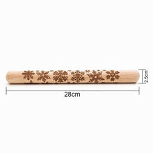 Load image into Gallery viewer, 35*5cm Christmas Embossing Rolling Pin Baking