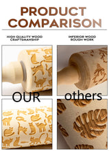 Load image into Gallery viewer, 35*5cm Christmas Embossing Rolling Pin Baking