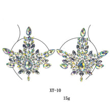 Load image into Gallery viewer, 3D Shiny Crystal Girl Temporary Tattoo Sticker Chest Acrylic