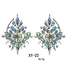 Load image into Gallery viewer, 3D Shiny Crystal Girl Temporary Tattoo Sticker Chest Acrylic