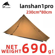 Load image into Gallery viewer, 3F UL GEAR Lanshan Pro Single Double Tent Ouedoor Camping 3 4 Season